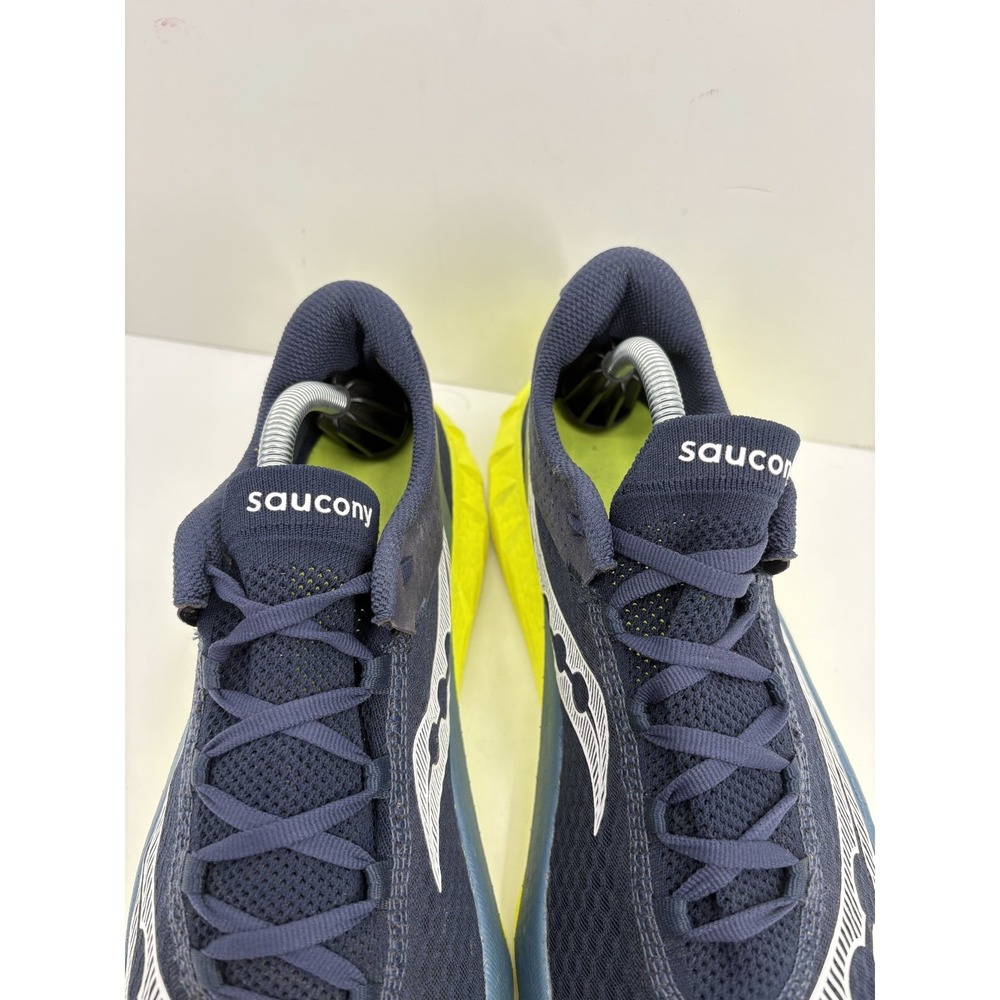 Saucony Endorphin Pro 4 Men's Size 11 Running Shoe 'Navy/Citron' S20939-222 - Picture 4 of 9